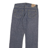 LEVI'S 501 Mens Jeans Blue Regular Straight Denim Medium W36 L34 Button Closure