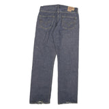 LEVI'S 501 Mens Jeans Blue Regular Straight Denim Medium W36 L34 Button Closure