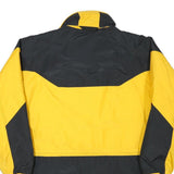BROOKS Mens Yellow & Black Jacket S Polyester Blend Zip Casual Outdoor Winter