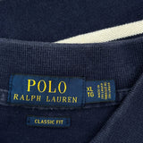 Polo By Ralph Lauren Striped Polo Shirt - XL Navy Cotton