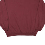 SWITCHER Mens Maroon Polo Collar L Cotton Blend Casual Sweatshirt Pullover