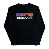 Patagonia Long Sleeve T-Shirt - Medium Black Cotton