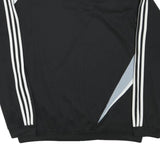ADIDAS Mens Black & Grey Football Club Crest Crew Neck L Sweatshirt Long Sleeve