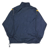 CROFT & BARROW Mens Navy & Yellow Zip Jacket L Polyester Windbreaker Casual