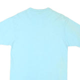 ANVIL Mens Blue Hard Rockin' Graphic T-Shirt L Short Sleeve Crew Neck Cotton