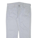 LEVI'S Mens Cotton Blend White Regular Straight Fit Trousers W40 L28 Casual
