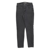 LEVI'S 721 Womens Jeans Black Slim Skinny Denim W29 L30 Premium Stretch