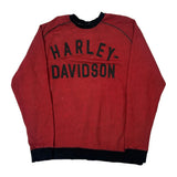 Harley Davidson Spellout Sweatshirt - 2XL Black Cotton