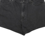 LEVI'S Womens Shorts Black Denim Casual L W34 Classic Fit Cotton Blend