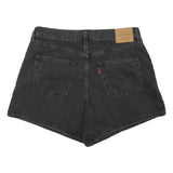 LEVI'S Womens Shorts Black Denim Casual L W34 Classic Fit Cotton Blend