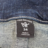 True Religion Skinny Jeans - 34W 31L Dark Wash Cotton