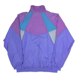 ADIDAS Mens Purple & Blue Colourblock Track Jacket M Polyester Athletic Zip