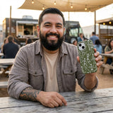 Forest Floor Boogie Bones iPhone 16 Pro Case - Lifestyle photo showing phone case in use