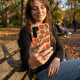 Seashell Creepy Crop Samsung Galaxy S25 Case - Lifestyle photo showing phone case in use