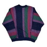 Jed Striped Cardigan - XL Multicoloured Acrylic Blend