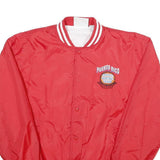 CARDINAL Mens Red Puerto Rico Basketball All Star Button Nylon Jacket M