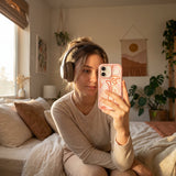 Clear Sweet Doodles iPhone 17 Case With Petal Pink Ridge (MagSafe included) - 8465008132184_lifestyle_1773856165186_v0.jpg
