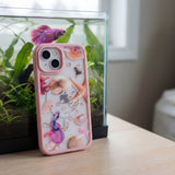Clear Aqua Dreams iPhone 17 Case With Petal Pink Ridge (MagSafe included) - 8465021206616_lifestyle_1773800691366_v1.jpg
