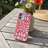 Clear Funky Fleurs iPhone 17 Case With Petal Pink Ridge (MagSafe included) - 8465021370456_lifestyle_1773789782856_v4.jpg
