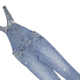 LEVI'S Womens Blue Cotton Blend Denim Dungarees Slim Fit XS W28 L27 Casual