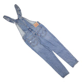 LEVI'S Womens Blue Cotton Blend Denim Dungarees Slim Fit XS W28 L27 Casual
