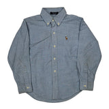 Age 7 Polo By Ralph Lauren Shirt - Small Blue Cotton
