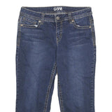 WAREHOUSE ONE Womens Jeans Blue Regular Straight Denim Medium W30 L21 Zip Cotton