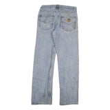 CARHARTT Mens Regular Fit Blue Denim Jeans W30 L32 Classic Cotton Blend Zip