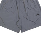ADIDAS Mens Grey Sports Shorts XL W32 Lightweight Polyester Athletic