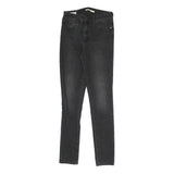 LEVI'S Womens Slim Black Jeans Denim W27 L29 Zip Comfort Stylish