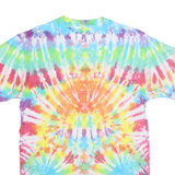 KIRKLAND Mens Multicolour Tie Dye T-Shirt M Short Sleeve Crew Neck Casual
