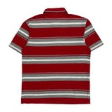 Lacoste Striped Polo Shirt - XL White Cotton