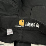 Carhartt Cargo Trousers - 30W 32L Black Cotton