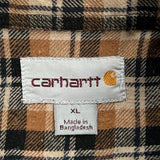 Carhartt Flannel Shirt - XL Brown Cotton