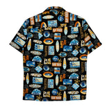 Surf Rider E&K Hawaiian Shirt - Medium Multicoloured Cotton