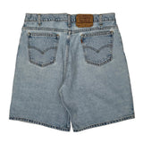 Levis Denim Shorts - 32W 10L Light Wash Cotton