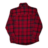 Dickies Checked Flannel Shirt - Medium Red Cotton