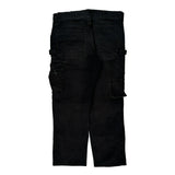 Dakota Grizzly Cargo Trousers - 34W 32L Black Cotton