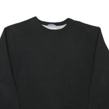 CHAMPION Mens Black Crew Neck L Cotton Blend Classic Logo Sweatshirt