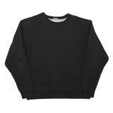 CHAMPION Mens Black Crew Neck L Cotton Blend Classic Logo Sweatshirt