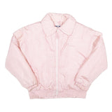 SERAC Womens Pink Nylon Jacket S Lightweight Zip Casual Outerwear