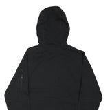 NIKE Mens Black Full Zip Hoodie M Cotton Blend Casual Sportswear