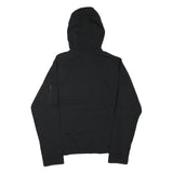 NIKE Mens Black Full Zip Hoodie M Cotton Blend Casual Sportswear