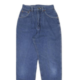 LEE Womens Blue Regular Fit Straight Leg Denim Jeans W24 L28 Classic Cotton Zip