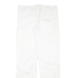 TALLY WEIJL Womens Cotton Blend White Relaxed Cargo Trousers W36 L29