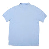 NAUTICA Mens Blue & Black Block Short Sleeve L Cotton Blend Polo Shirt
