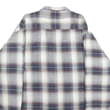 SPORTS AFIELD Mens Blue Grey White Checked Cotton Blend Jacket 2XL Button