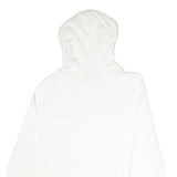 CHAMPION Mens White Hoodie S Cotton Blend Pullover Logo Sweatshirt