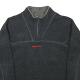 MAMMUT Mens Black Patterned Jumper Crew Neck Tight Knit S Outdoor Sports