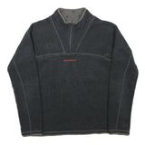 MAMMUT Mens Black Patterned Jumper Crew Neck Tight Knit S Outdoor Sports